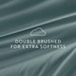 6-Piece Double Brushed Solid Sheet Set