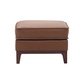 Leather Italia - Weston Ottoman in Highland Brown