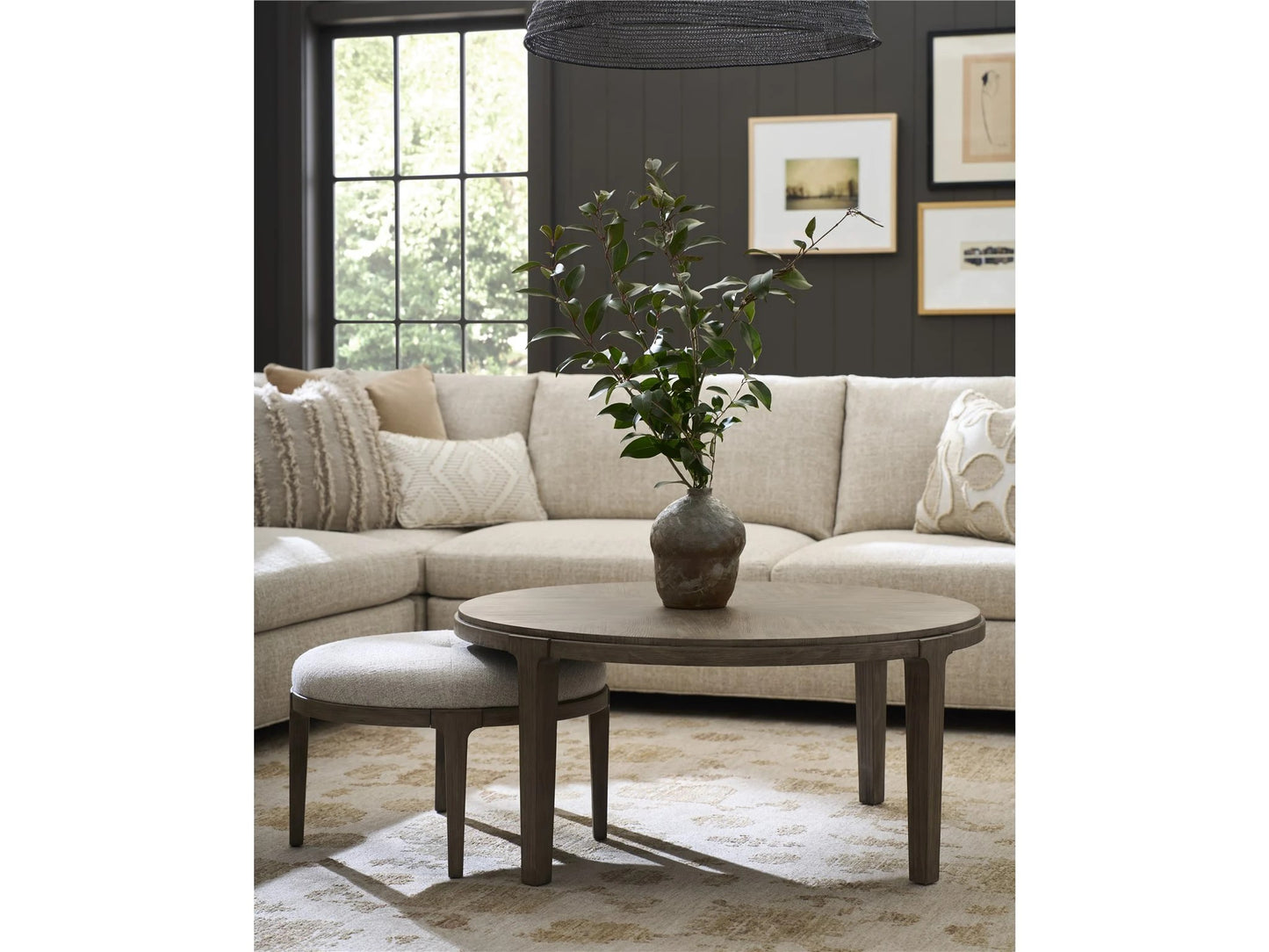 Universal - Dwell Boulder Bunching Ottoman