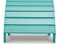 Ashley Express - Sundown Treasure Ottoman Turquoise