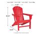 Ashley Express - Sundown Treasure Outdoor Adirondack Chair Red