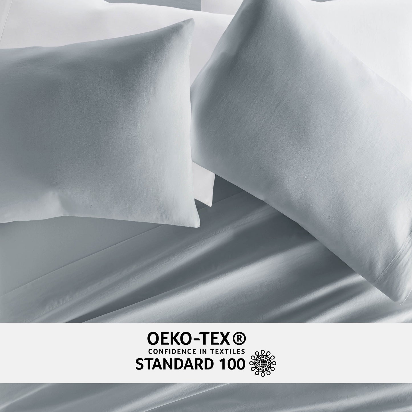 100% Cotton Long Staple Sateen Pillowcase Set