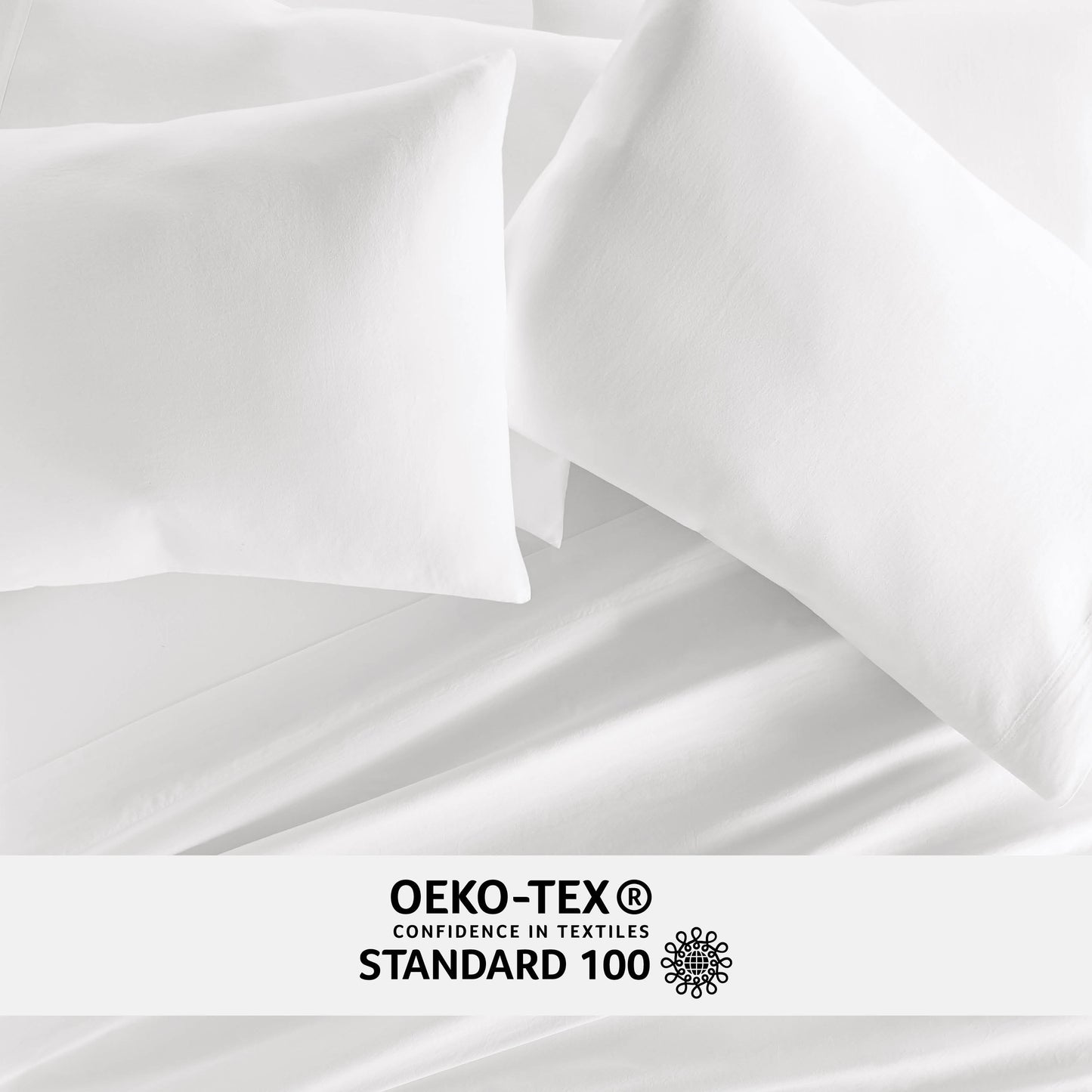 100% Cotton Long Staple Sateen Pillowcase Set