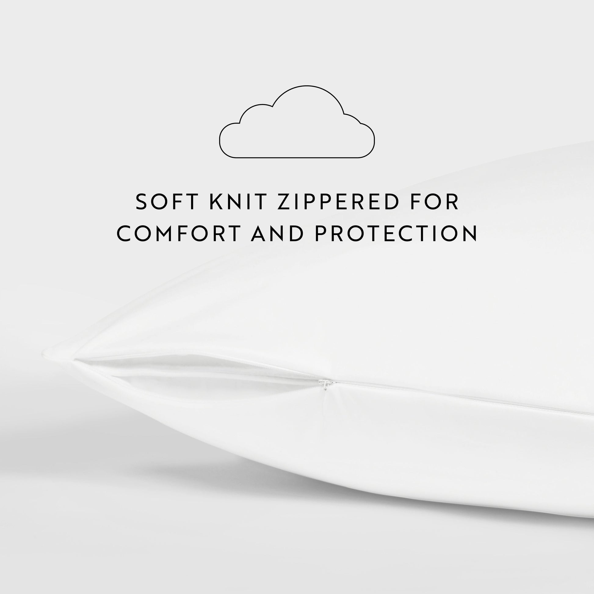 100% Polyester Jersey Knit Pillow Protector