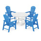 POLYWOOD South Beach 5-Piece Round Farmhouse Dining Set FREE SHIPPING
