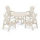 POLYWOOD South Beach 5-Piece Round Farmhouse Dining Set FREE SHIPPING