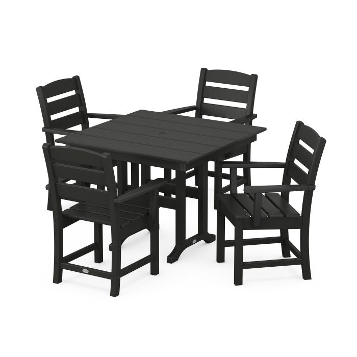 POLYWOOD Lakeside 5-Piece Farmhouse Dining Set FREE SHIPPING