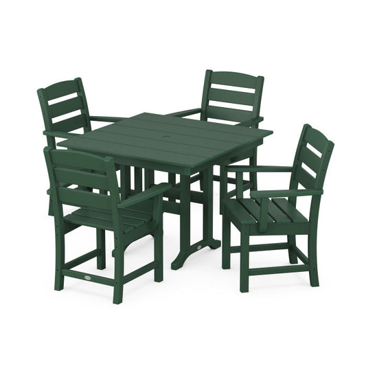 POLYWOOD - Lakeside 5-Piece Farmhouse Dining Set - FREE SHIPPING