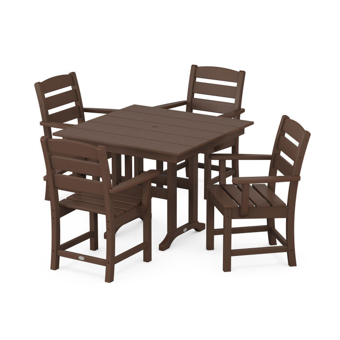 POLYWOOD Lakeside 5-Piece Farmhouse Dining Set FREE SHIPPING