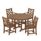 POLYWOOD  Chippendale 5-Piece Round Farmhouse Dining Set   FREE SHIPPING