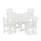 POLYWOOD  Chippendale 5-Piece Round Farmhouse Dining Set   FREE SHIPPING