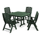 POLYWOOD Nautical High back Chair 5-Piece Dining Set FREE SHIPPING