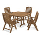 POLYWOOD Nautical High back Chair 5-Piece Dining Set FREE SHIPPING