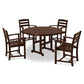 POLYWOOD    La Casa Café 5-Piece Round Farmhouse Dining Set        FREE SHIPPING