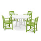 POLYWOOD    La Casa Café 5-Piece Round Farmhouse Dining Set        FREE SHIPPING