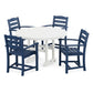 POLYWOOD    La Casa Café 5-Piece Round Farmhouse Dining Set        FREE SHIPPING