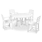 POLYWOOD    La Casa Café 5-Piece Round Farmhouse Dining Set        FREE SHIPPING