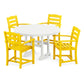 POLYWOOD    La Casa Café 5-Piece Round Farmhouse Dining Set        FREE SHIPPING