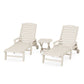 POLYWOOD Nautical 3-Piece Chaise Set    FREE SHIPPING