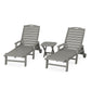 POLYWOOD Nautical 3-Piece Chaise Set    FREE SHIPPING