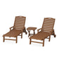 POLYWOOD Nautical 3-Piece Chaise Set    FREE SHIPPING