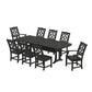 Polywood - Chinoiserie 9-Piece Dining Set with Trestle Legs - FREE SHIPPING