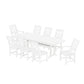 POLYWOOD  Chinoiserie 9-Piece Dining Set with Trestle Legs - FREE SHIPPING