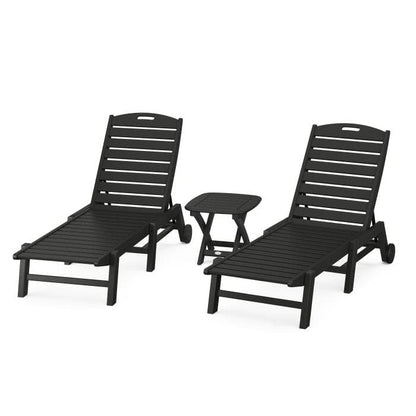 POLYWOOD Nautical 3-Piece Chaise Set    FREE SHIIPING