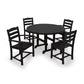 POLYWOOD       La Casa Café 5-Piece Round Farmhouse Dining Set    FREE SHIPPING