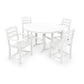 POLYWOOD       La Casa Café 5-Piece Round Farmhouse Dining Set    FREE SHIPPING