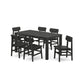 POLYWOOD Modern Studio Urban Chair 7-Piece Parsons Table Dining Set FREE SHIPPING
