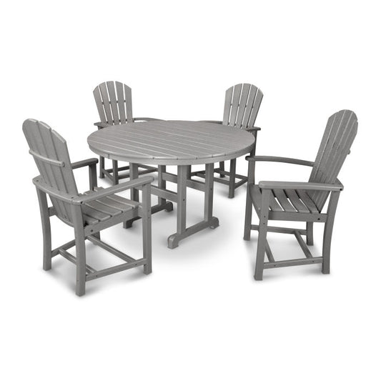 Polywood - Palm Coast 5-Piece Round Farmhouse Dining Set - FREE SHIPPING