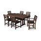 POLYWOOD La Casa Café 7-Piece Arm Chair Dining Set with Trestle Legs FREE SHIPPING