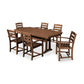 POLYWOOD La Casa Café 7-Piece Arm Chair Dining Set with Trestle Legs FREE SHIPPING