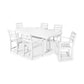 POLYWOOD La Casa Café 7-Piece Arm Chair Dining Set with Trestle Legs FREE SHIPPING