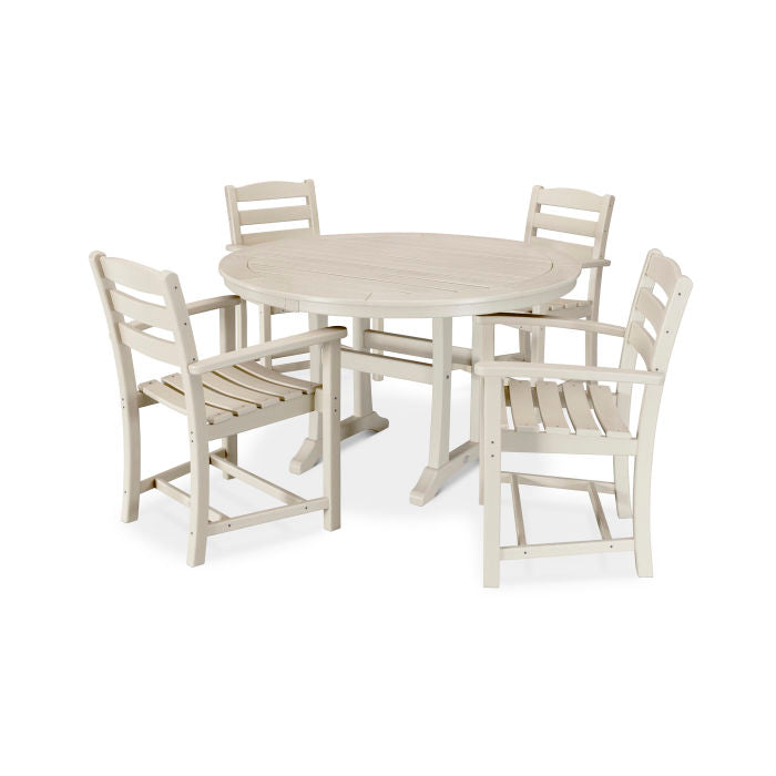 POLYWOOD La Casa Café 5-Piece Arm Chair Dining Set FREE SHIPPING