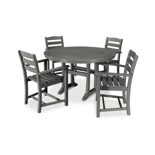 Polywood - La Casa Café 5-Piece Arm Chair Dining Set - FREE SHIPPING