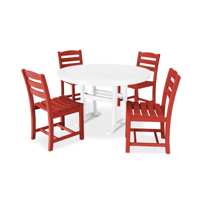 POLYWOOD La Casa Café 5-Piece Side Chair Dining Set FREE SHIPPING