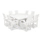 POLYWOOD Modern Adirondack 9-Piece Farmhouse Trestle Dining Set FREE SHIPPING