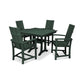 POLYWOOD Modern Adirondack 5-Piece Farmhouse Trestle Dining Set FREE SHIPPING