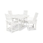 POLYWOOD Modern Adirondack 5-Piece Farmhouse Trestle Dining Set FREE SHIPPING