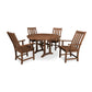 POLYWOOD Vineyard 5-Piece Round Dining Set with Trestle Legs FREE SHIPPING