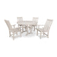 POLYWOOD Vineyard 5-Piece Round Dining Set with Trestle Legs FREE SHIPPING