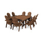 POLYWOOD Vineyard Curve back Adirondack 9-Piece Nautical Trestle Dining Set FREE SHIPPING
