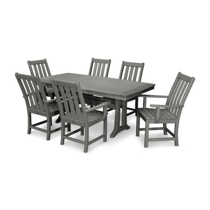 POLYWOOD           Vineyard 7-Piece Arm Chair Dining Set     FREE SHIPING