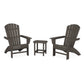 POLYWOOD - Nautical 3-Piece Curveback Adirondack Set                           FREE SHIPPING