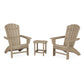 POLYWOOD - Nautical 3-Piece Curveback Adirondack Set                           FREE SHIPPING