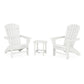 POLYWOOD - Nautical 3-Piece Curveback Adirondack Set                           FREE SHIPPING