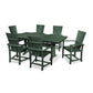 POLYWOOD Quattro 7-Piece Farmhouse Dining Set with Trestle Legs FREE SHIPPING