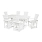 POLYWOOD Quattro 7-Piece Farmhouse Dining Set with Trestle Legs FREE SHIPPING